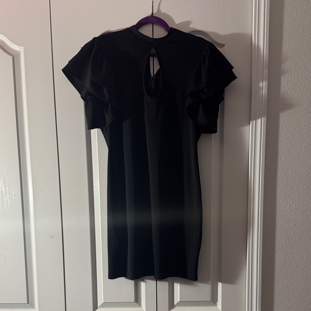 Amazon Black Ruffle Sleeve Blouse